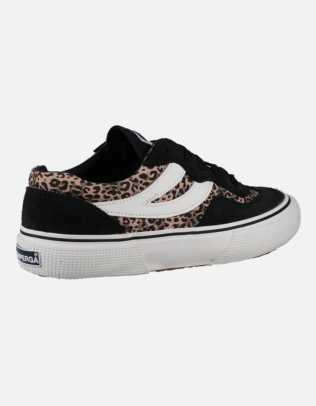 2941 Revolley Leather Women's Black/Micro Leopard Trainers