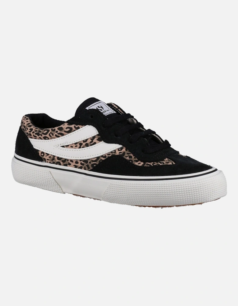 2941 Revolley Leather Women's Black/Micro Leopard Trainers