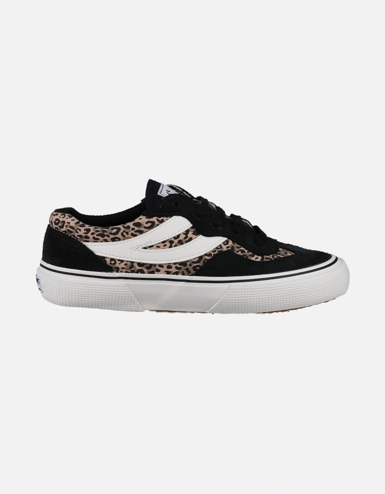 2941 Revolley Leather Women's Black/Micro Leopard Trainers