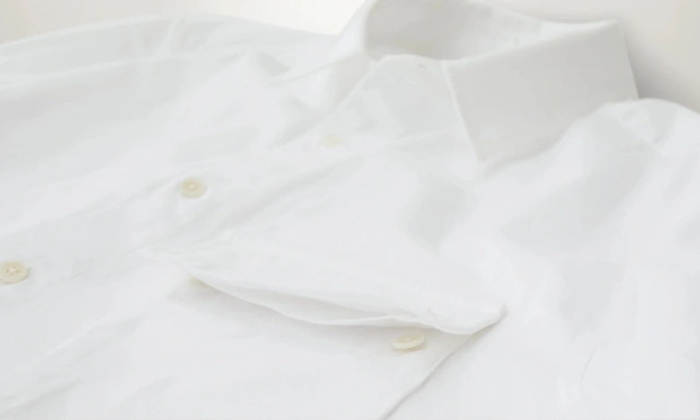 Garment Dye Scale Shirt White