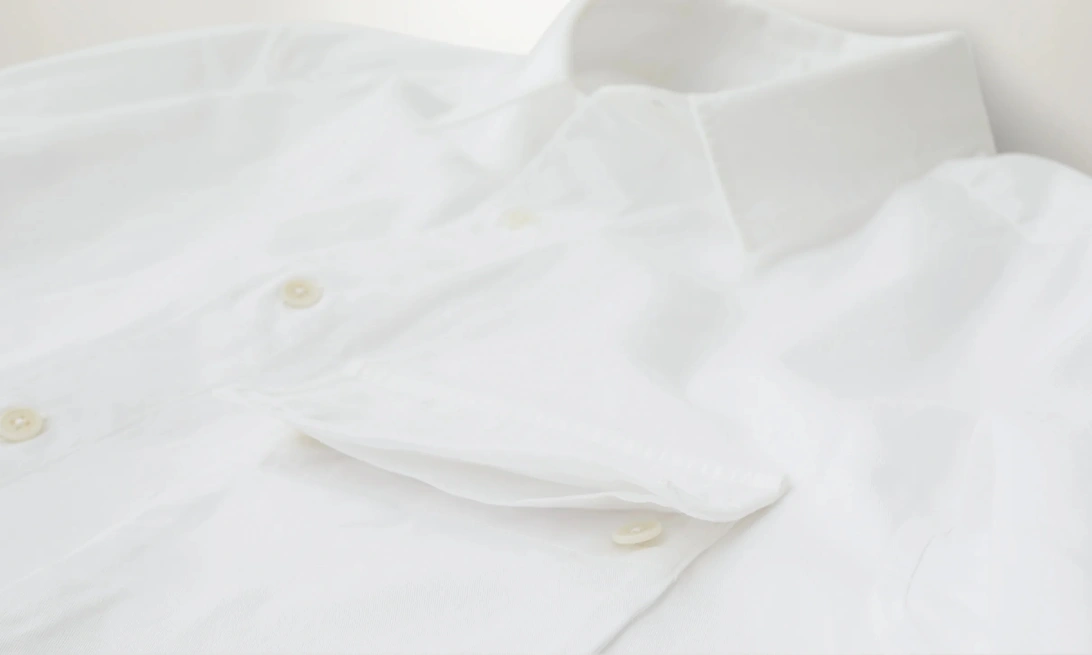 Garment Dye Scale Shirt White