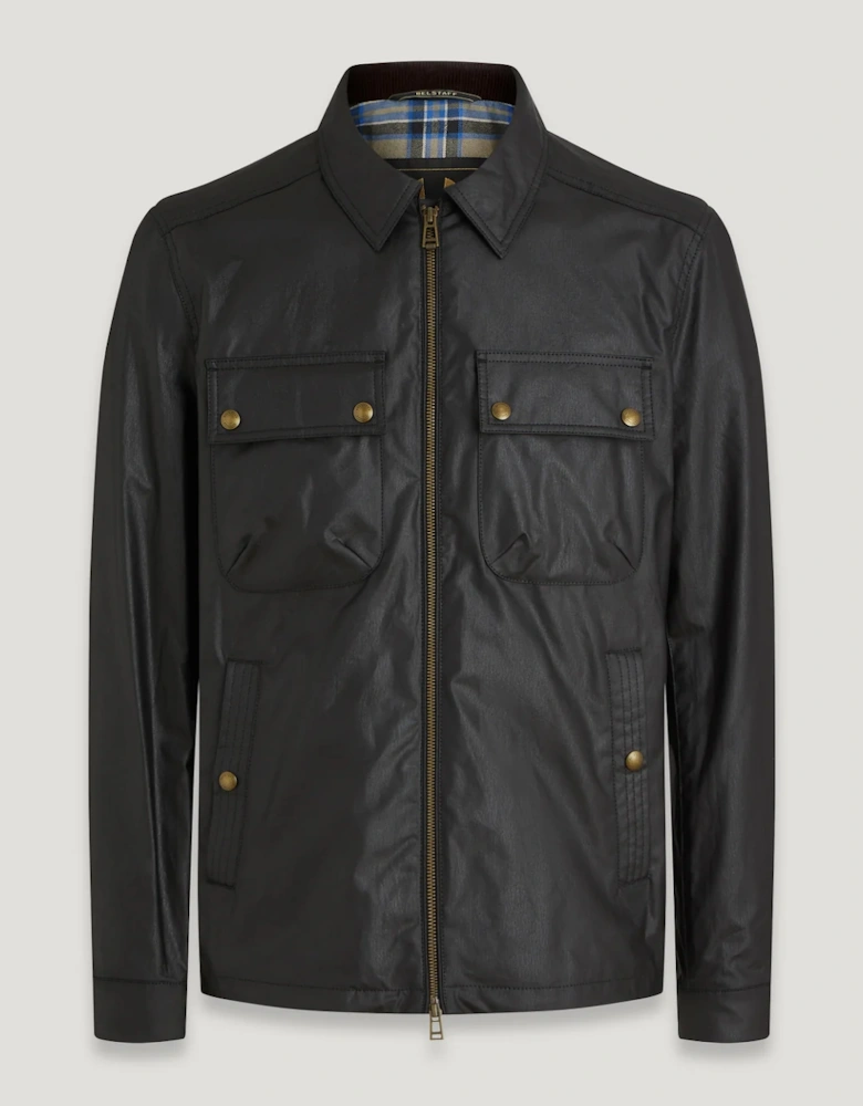Waxed Tour Overshirt Black