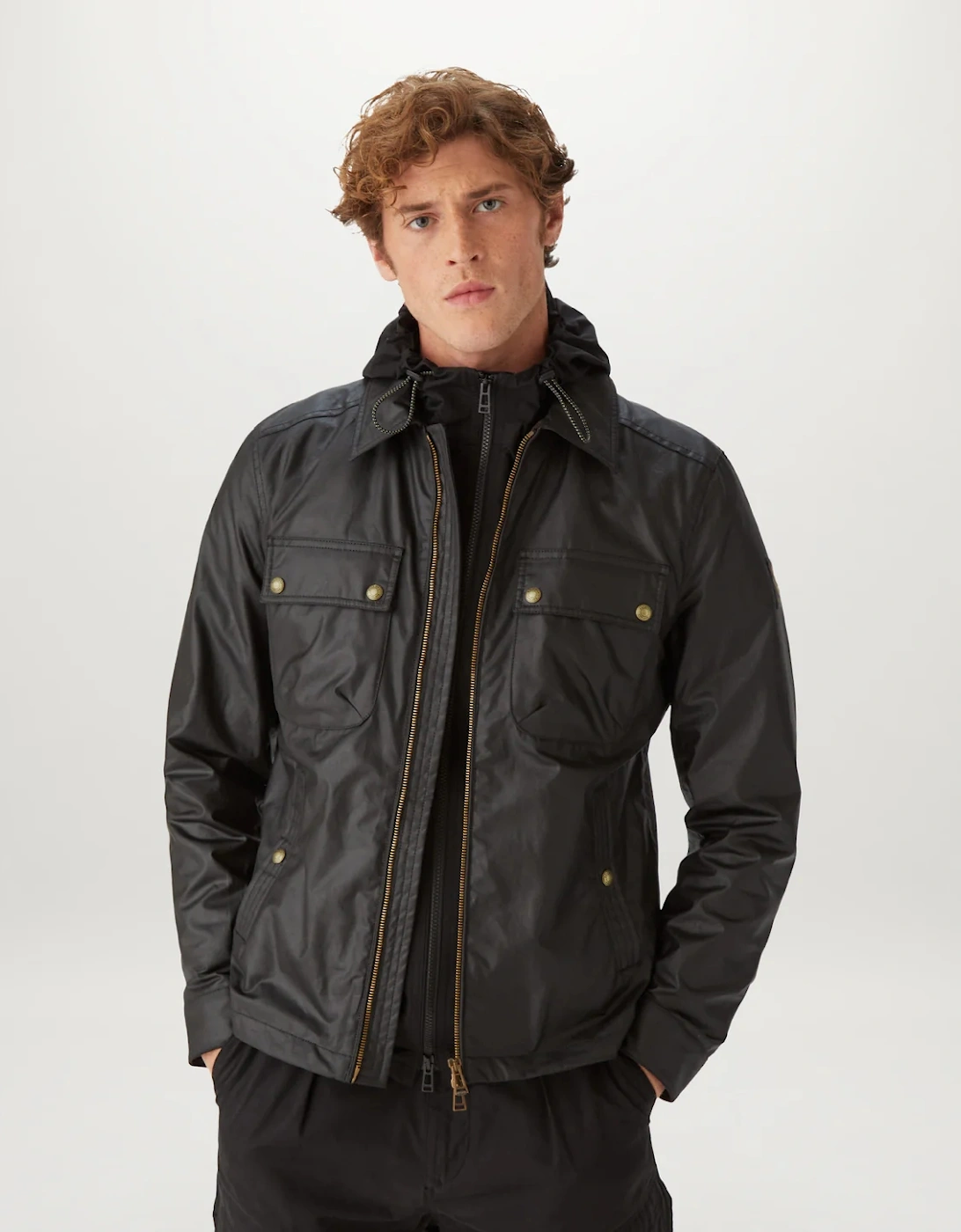 Waxed Tour Overshirt Black