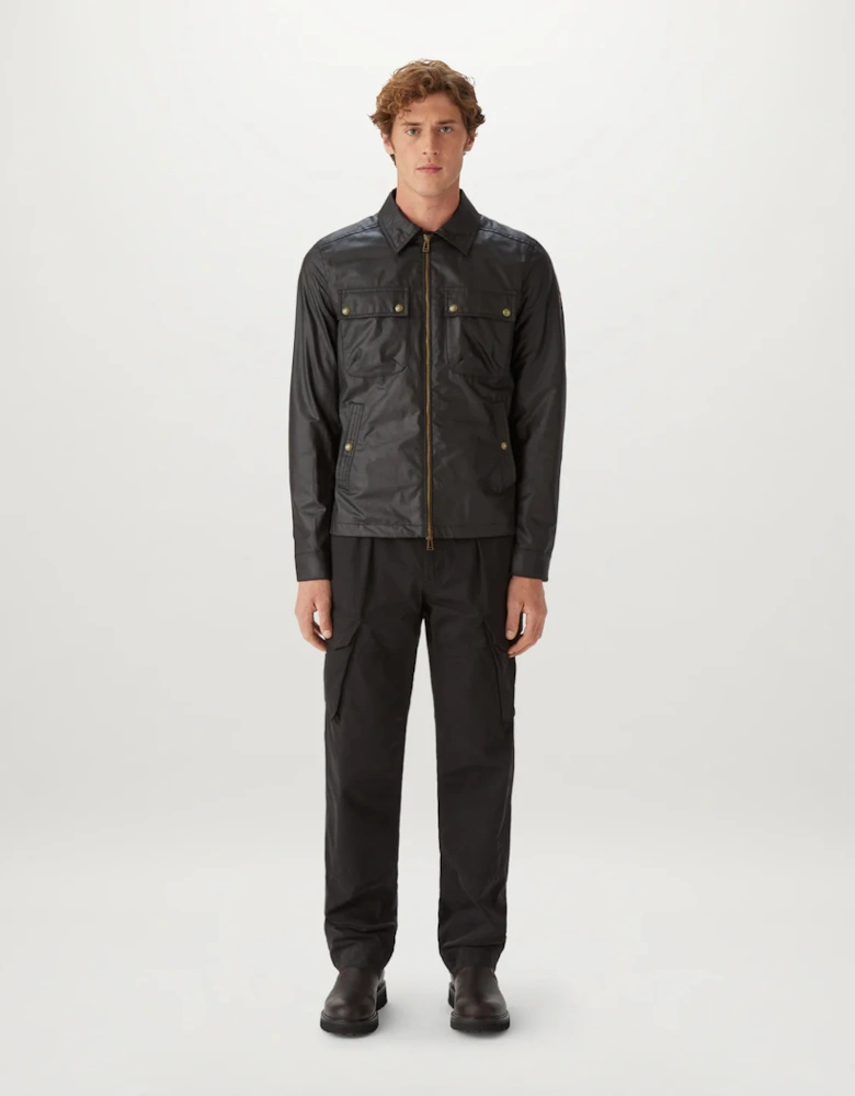 Waxed Tour Overshirt Black