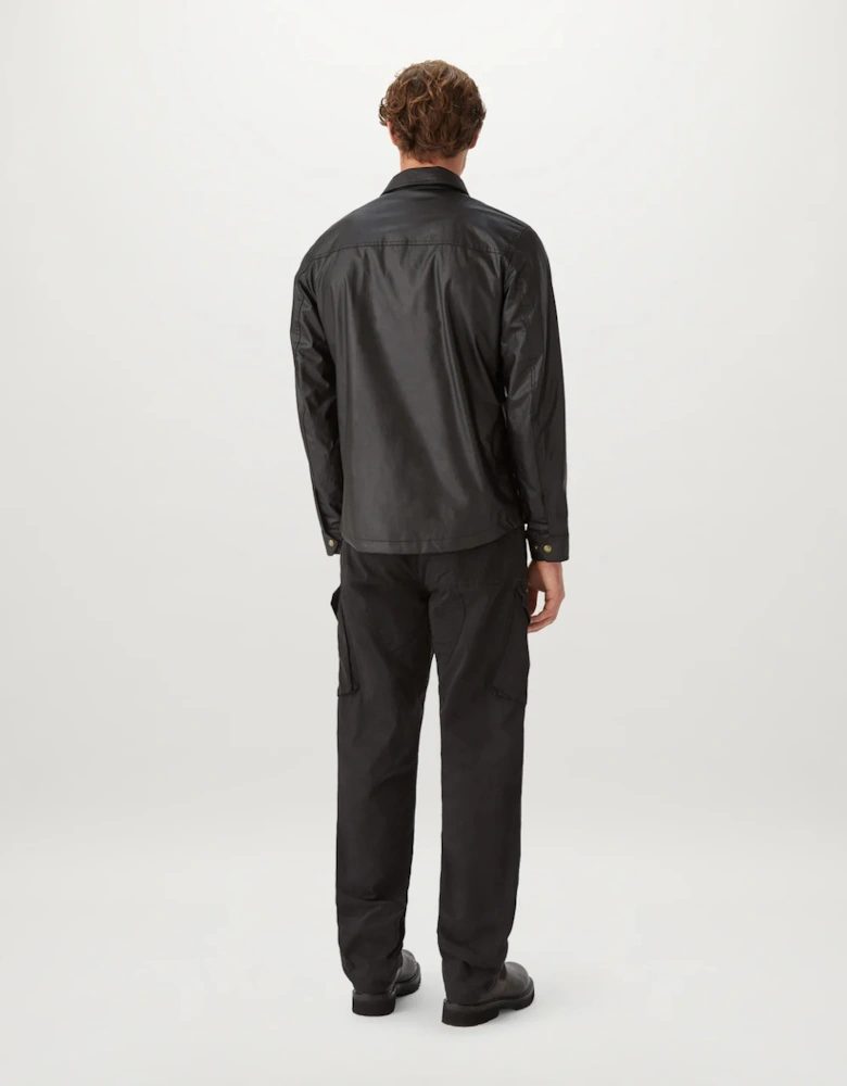 Waxed Tour Overshirt Black