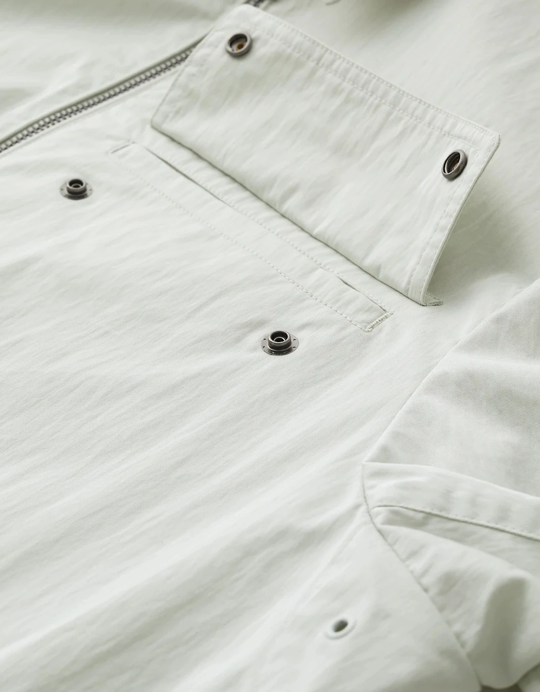 Depot Gabardine Overshirt Mercury Grey