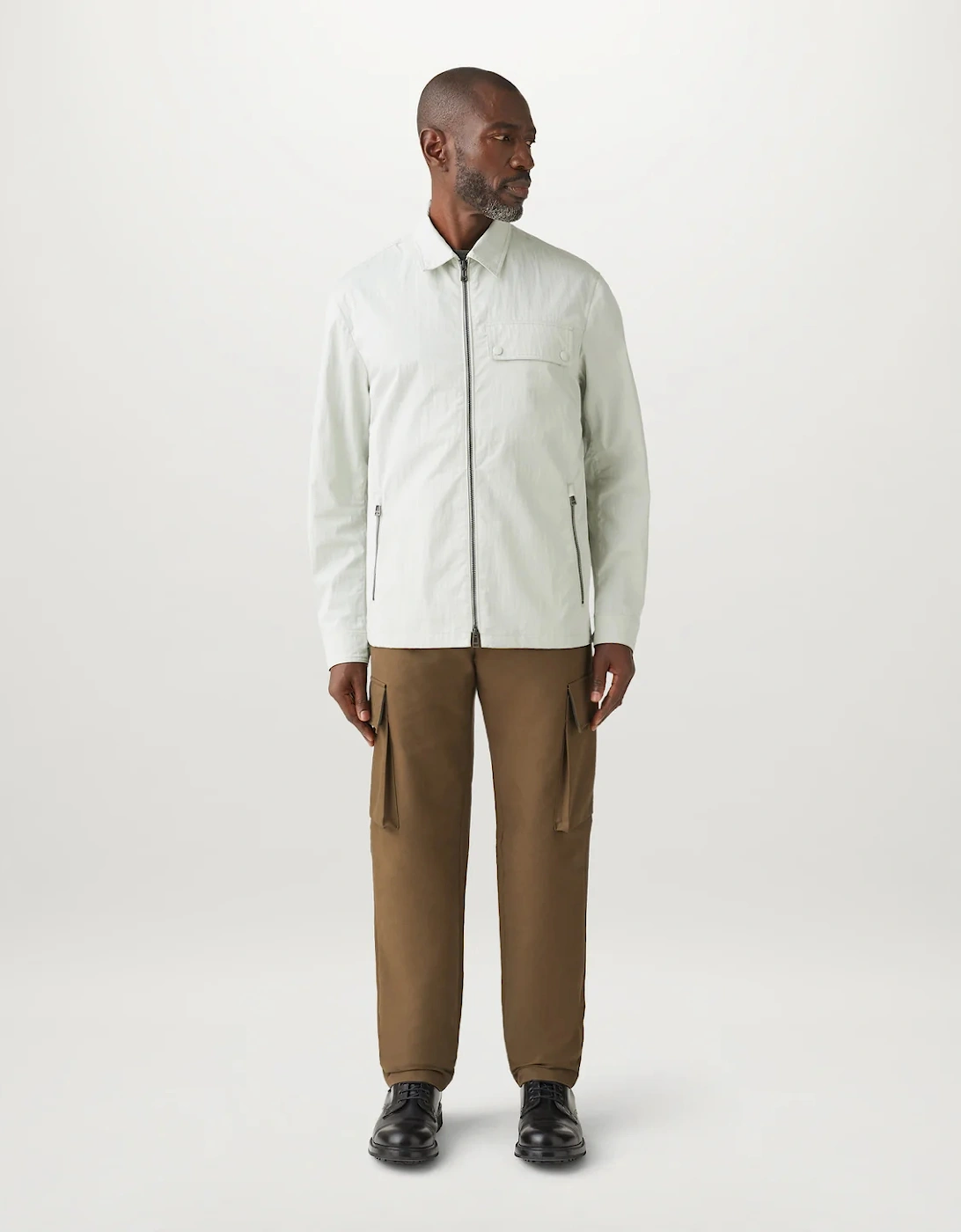 Depot Gabardine Overshirt Mercury Grey
