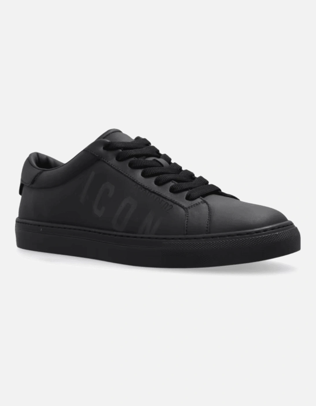 Icon Logo Leather Black Sneaker/Trainer