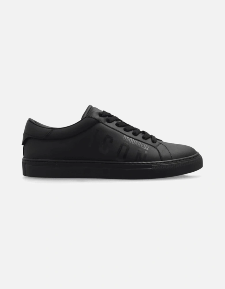 Icon Logo Leather Black Sneaker/Trainer