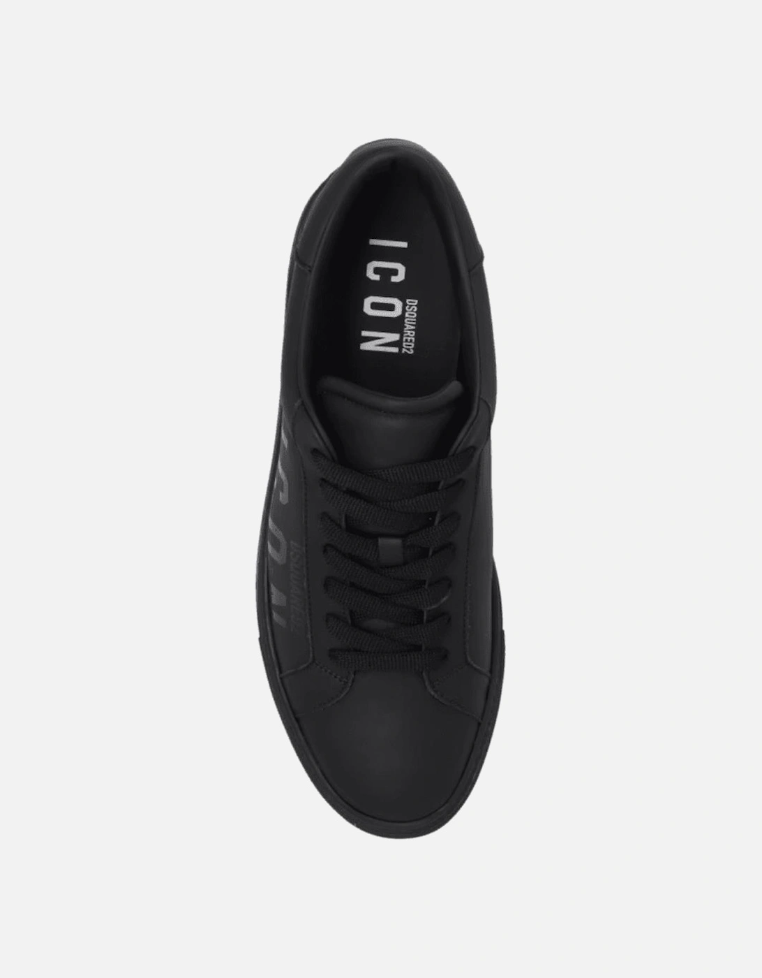 Icon Logo Leather Black Sneaker/Trainer