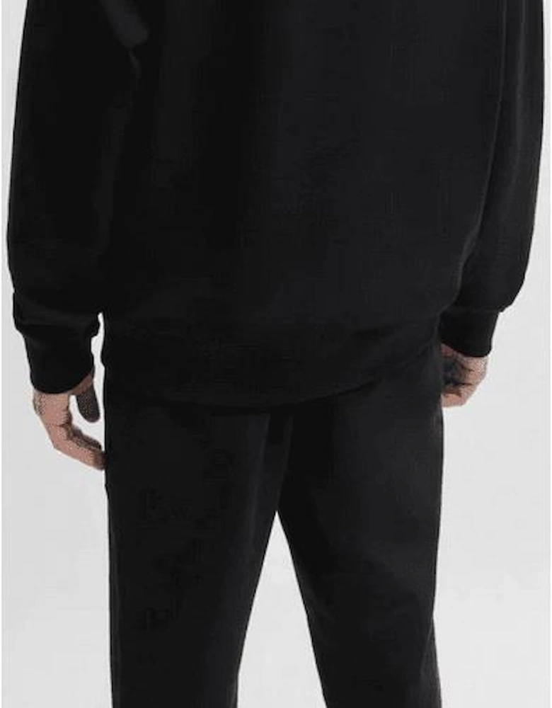 Dettil Square Logo Pullover Black Tracksuit