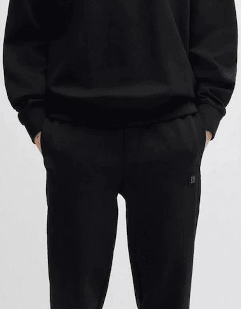 Dettil Square Logo Pullover Black Tracksuit