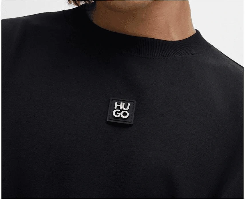 Dettil Square Logo Pullover Black Tracksuit