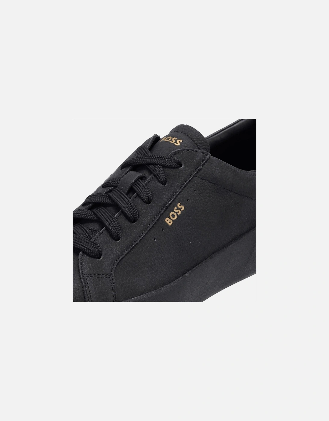 Belwar Black/Gold Leather Sneaker/Trainer