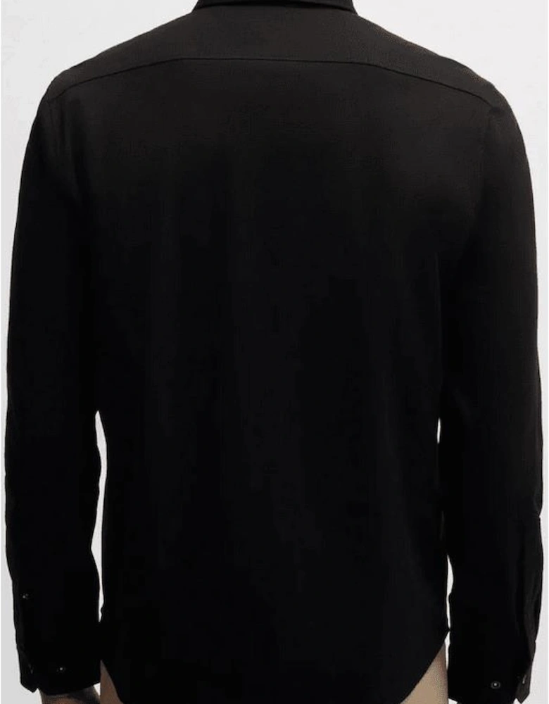 B_Motion Contrast Logo Black Shirt