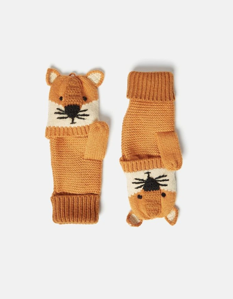 Boy's Carey Fox Character Gloves Orange