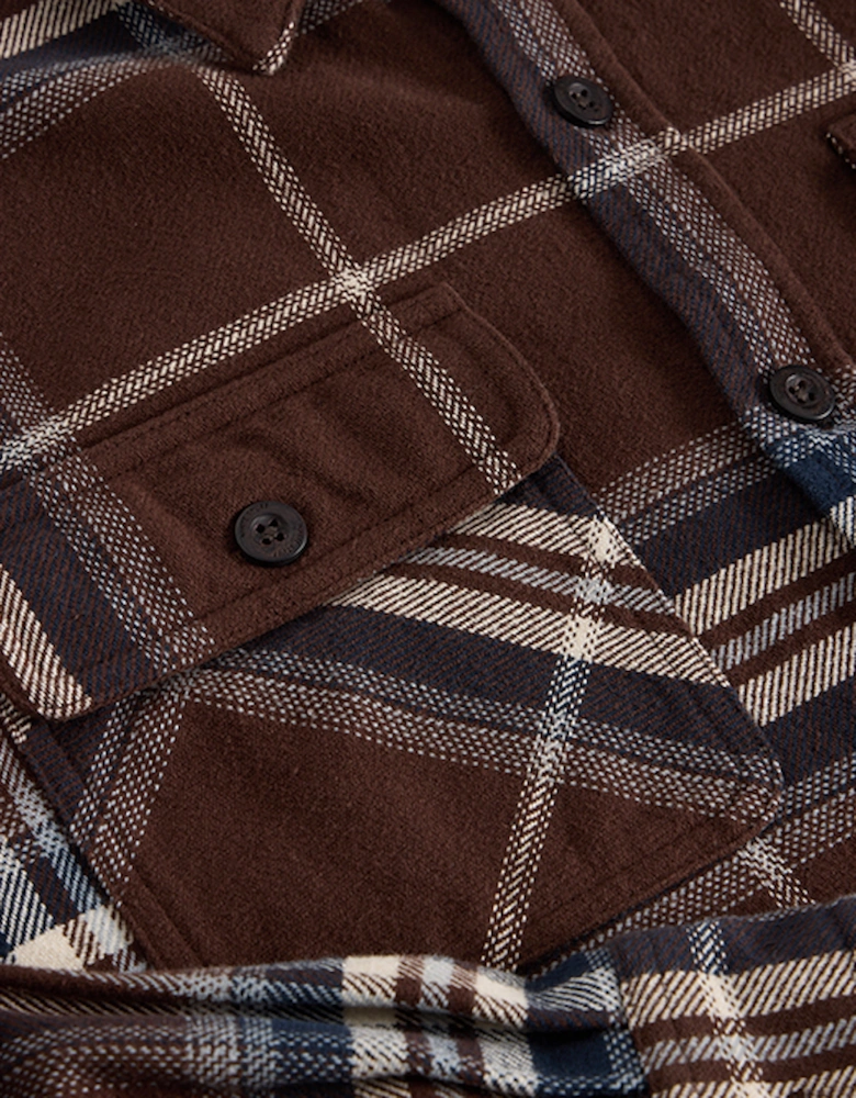 Men's Darwen Check Overshirt Brown Multi