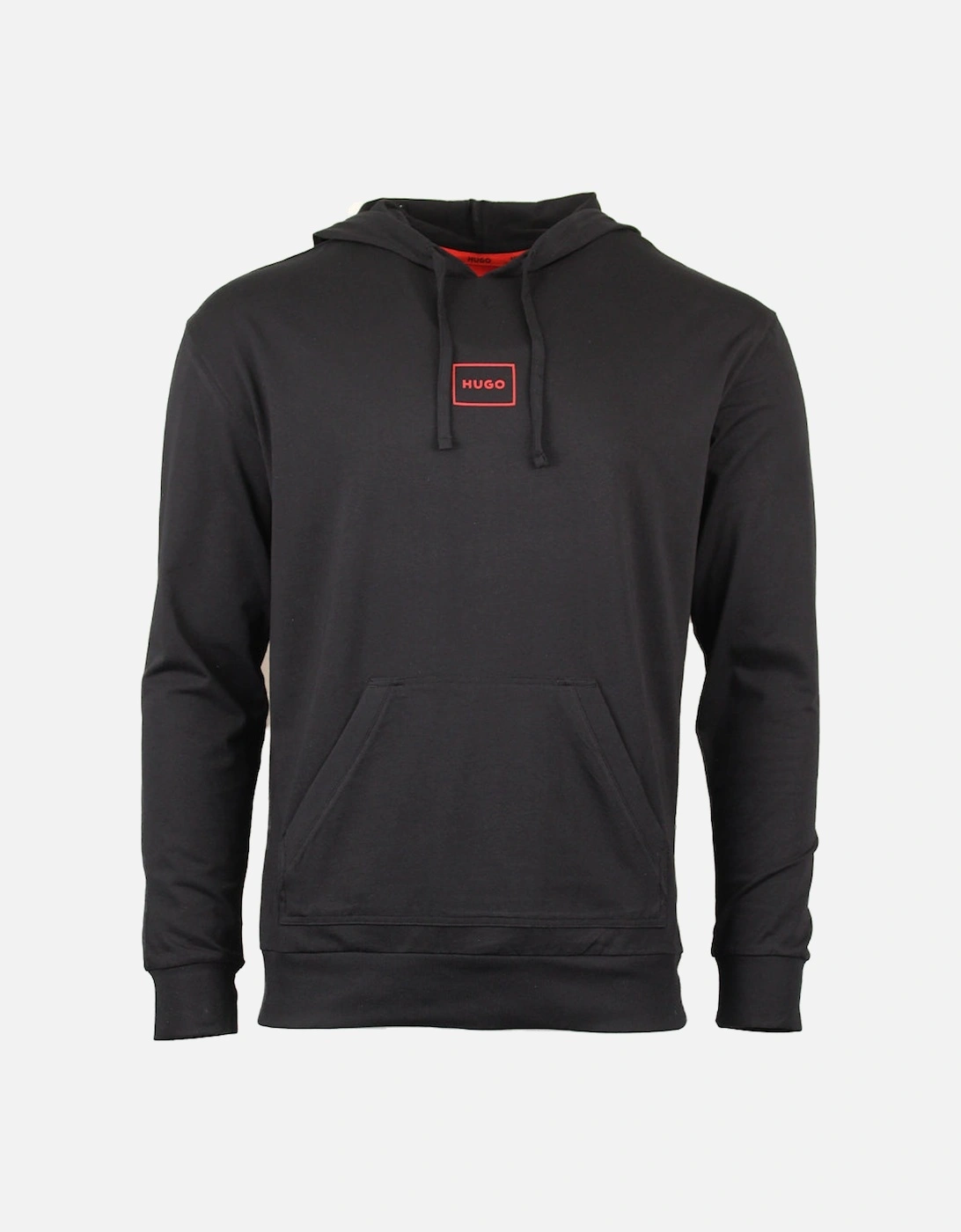 Laze Lightweight Loungewear Hoodie, Black, 3 of 2