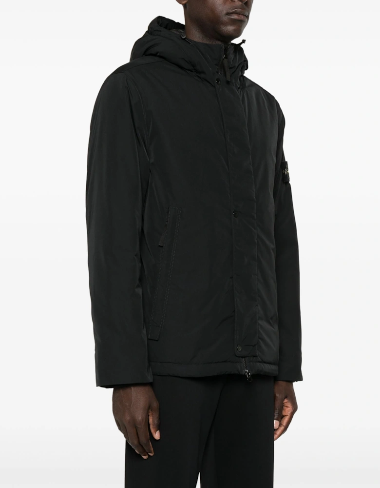 Micro Twill with Primaloft Insulation Coat in Black