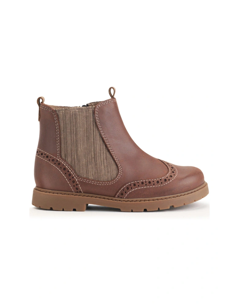 Chelsea Kids Leather Tan Chelsea Boot