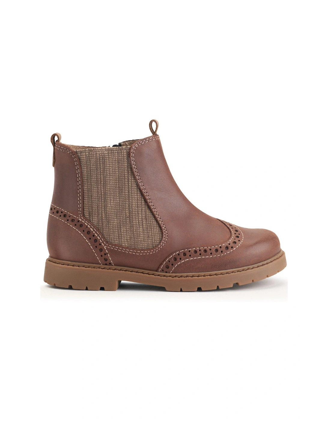 Chelsea Kids Leather Tan Chelsea Boot, 2 of 1