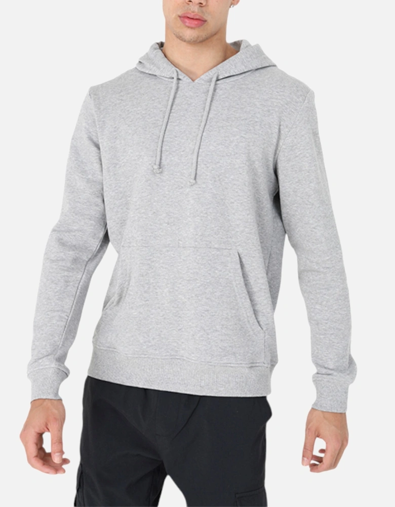 Mens Plain Hoodies Long Sleeve Pullover Fleece Top Hooded Sweatshirt