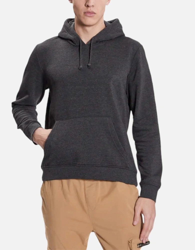 Mens Plain Hoodies Long Sleeve Pullover Fleece Top Hooded Sweatshirt