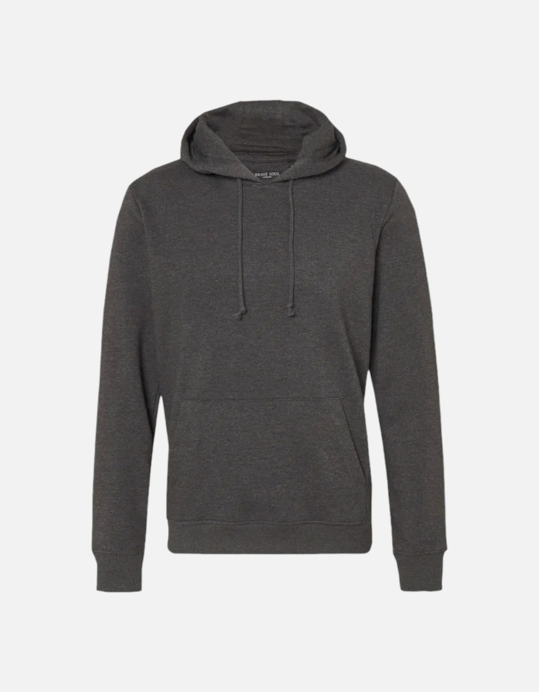 Mens Plain Hoodies Long Sleeve Pullover Fleece Top Hooded Sweatshirt