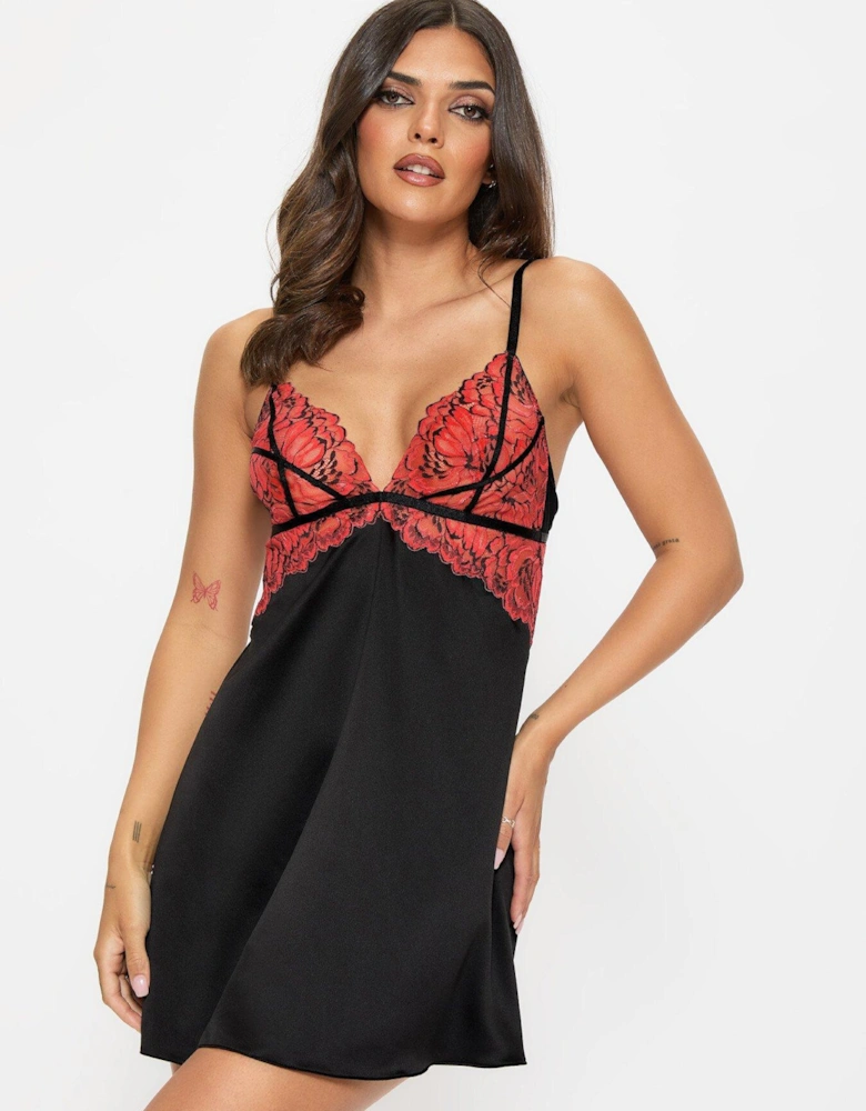 Nightfall Chemise - Black/Multi