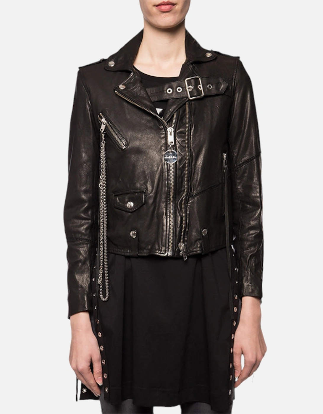 L TERRY B Womens Jackets Biker Stylish Leather, 11 of 10