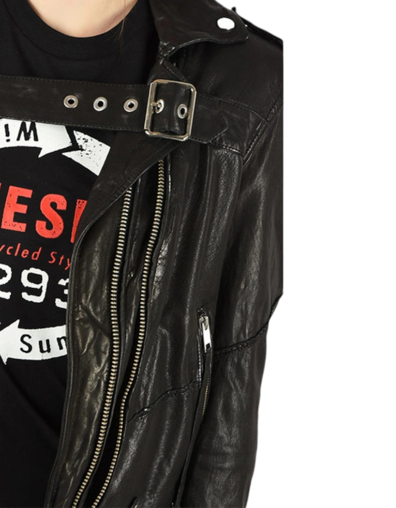 L TERRY B Womens Jackets Biker Stylish Leather