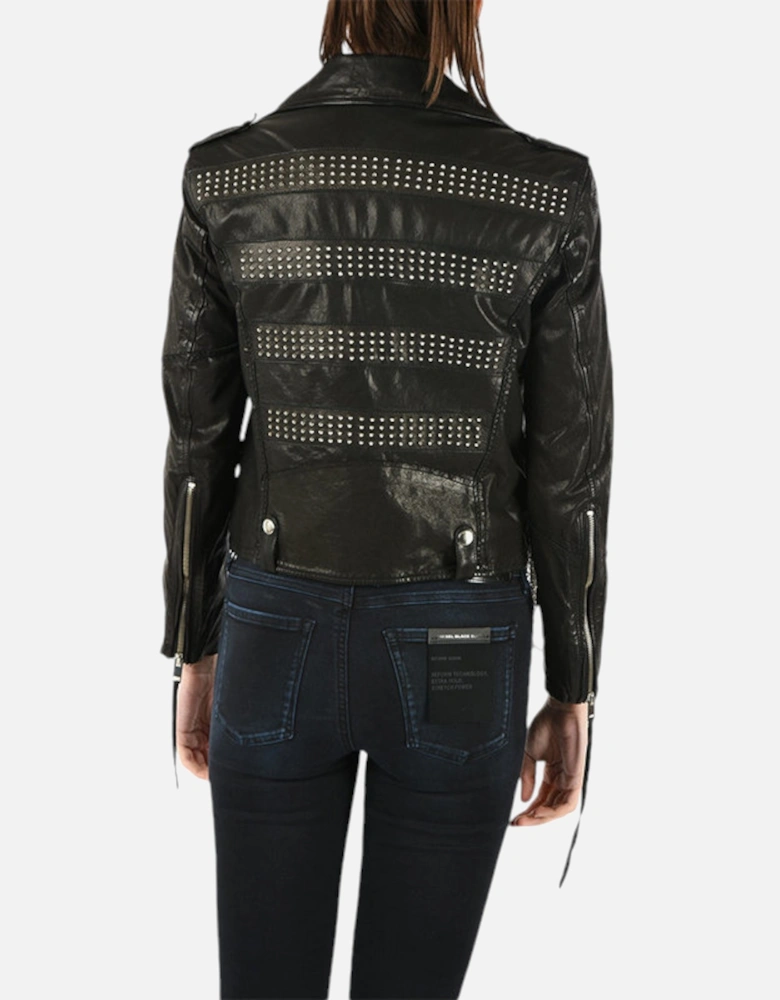 L TERRY B Womens Jackets Biker Stylish Leather