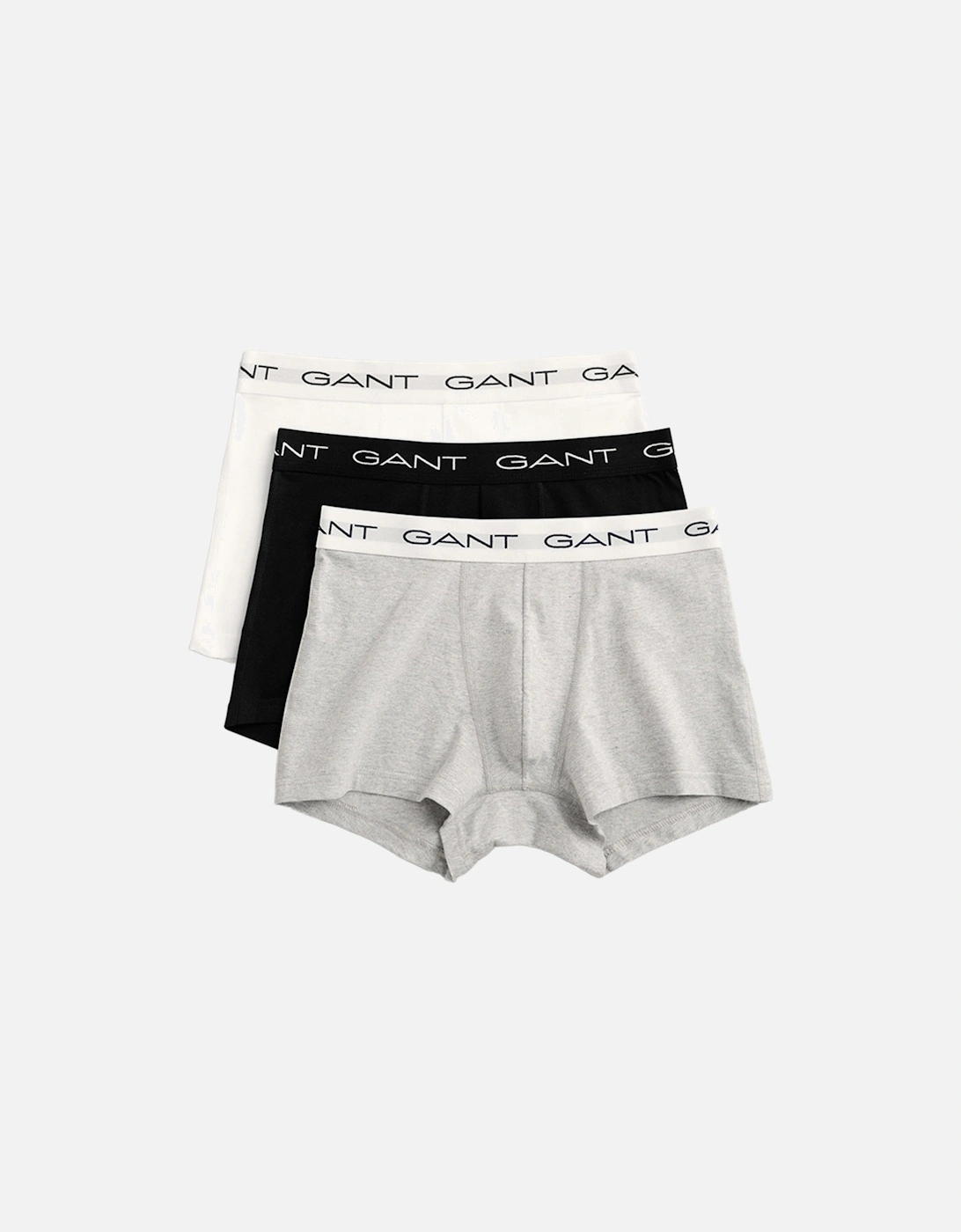 Gant Men's Grey 3-Pack Boxer Trunks, Melange - : 32/33/32 Medium