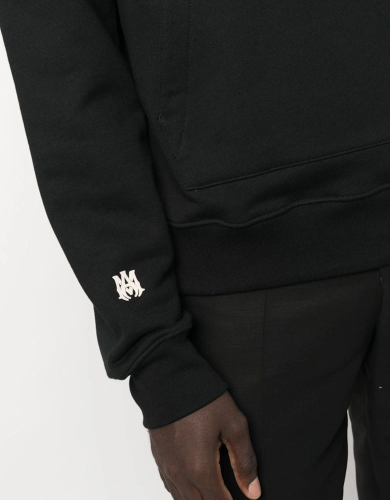 Puff Logo Hoodie in Black