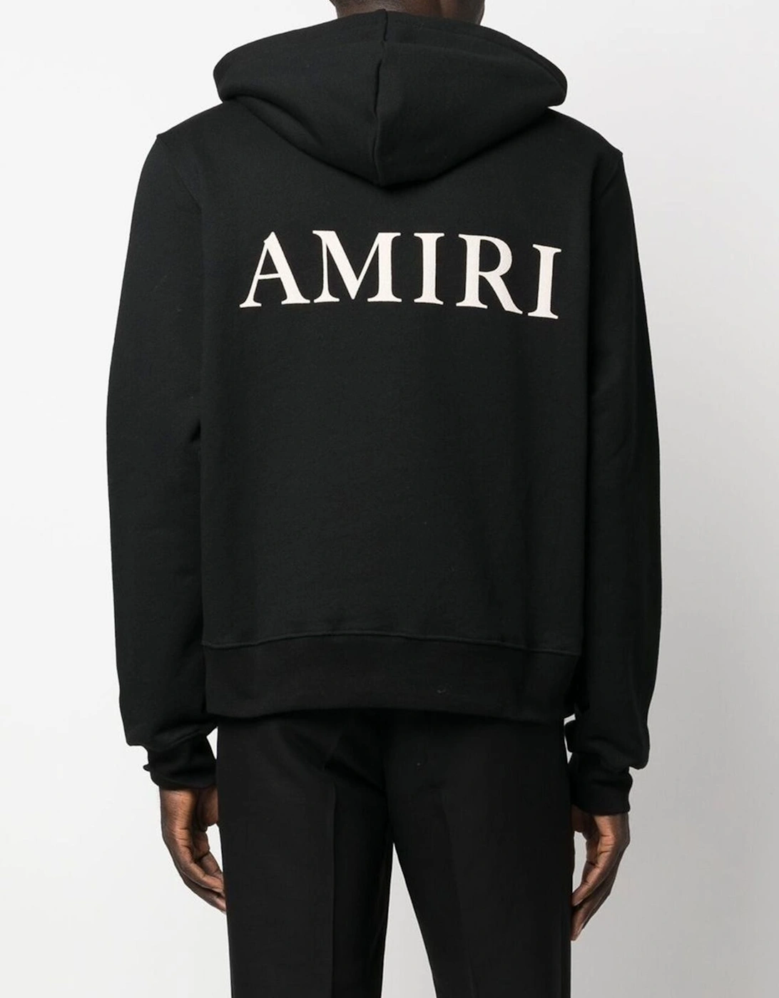 Puff Logo Hoodie in Black