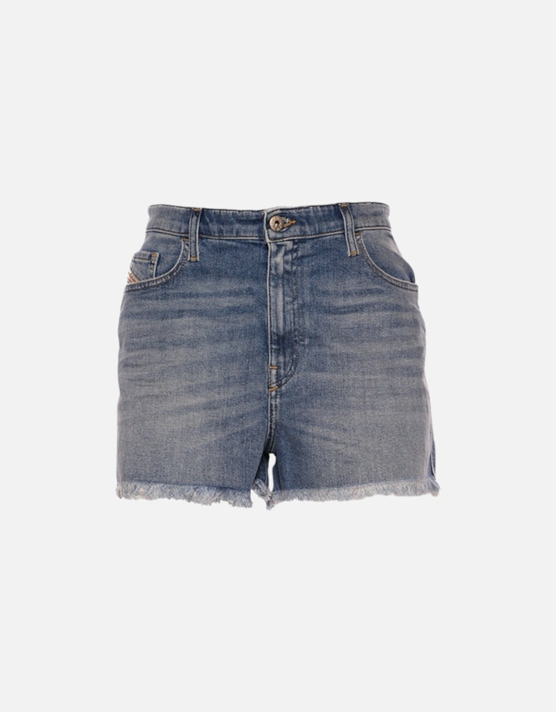 DE NICO RK84X Women Denim Shorts Blue