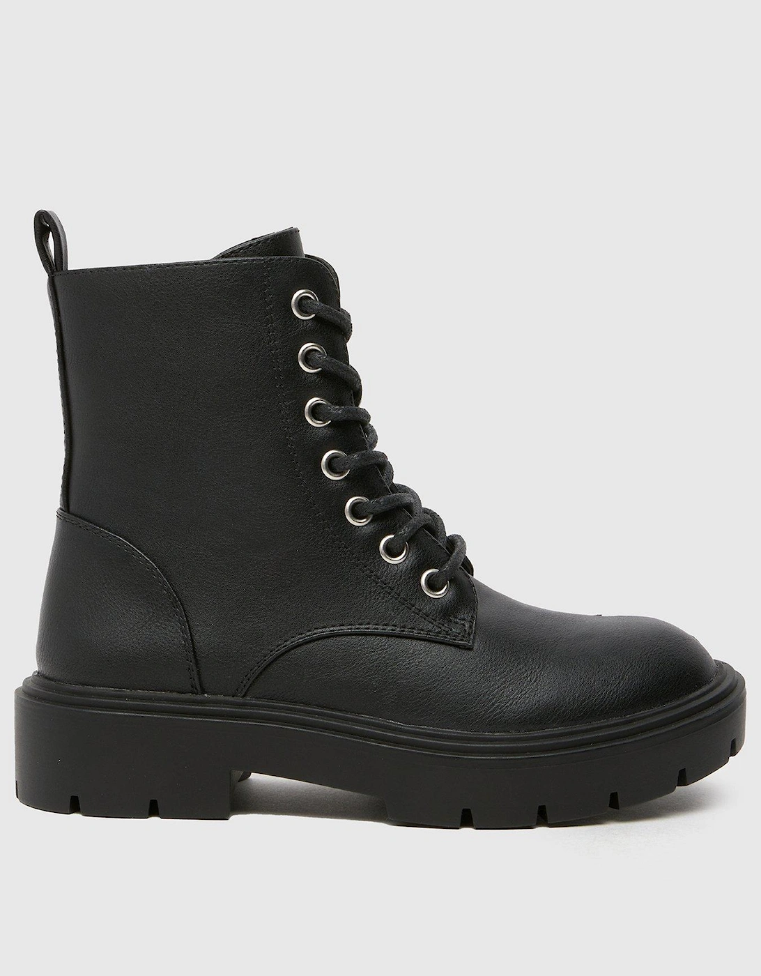 Celine Lace Up Youth Boots - Black, 2 of 1