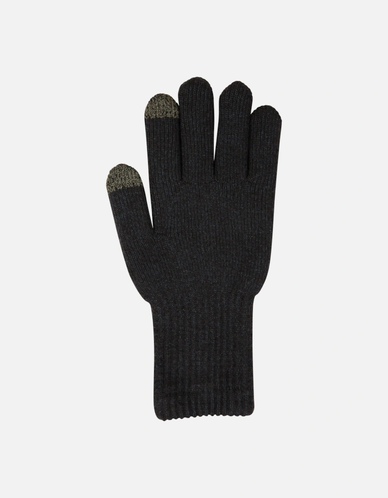 Mens Gripped Waterproof Knitted Winter Gloves