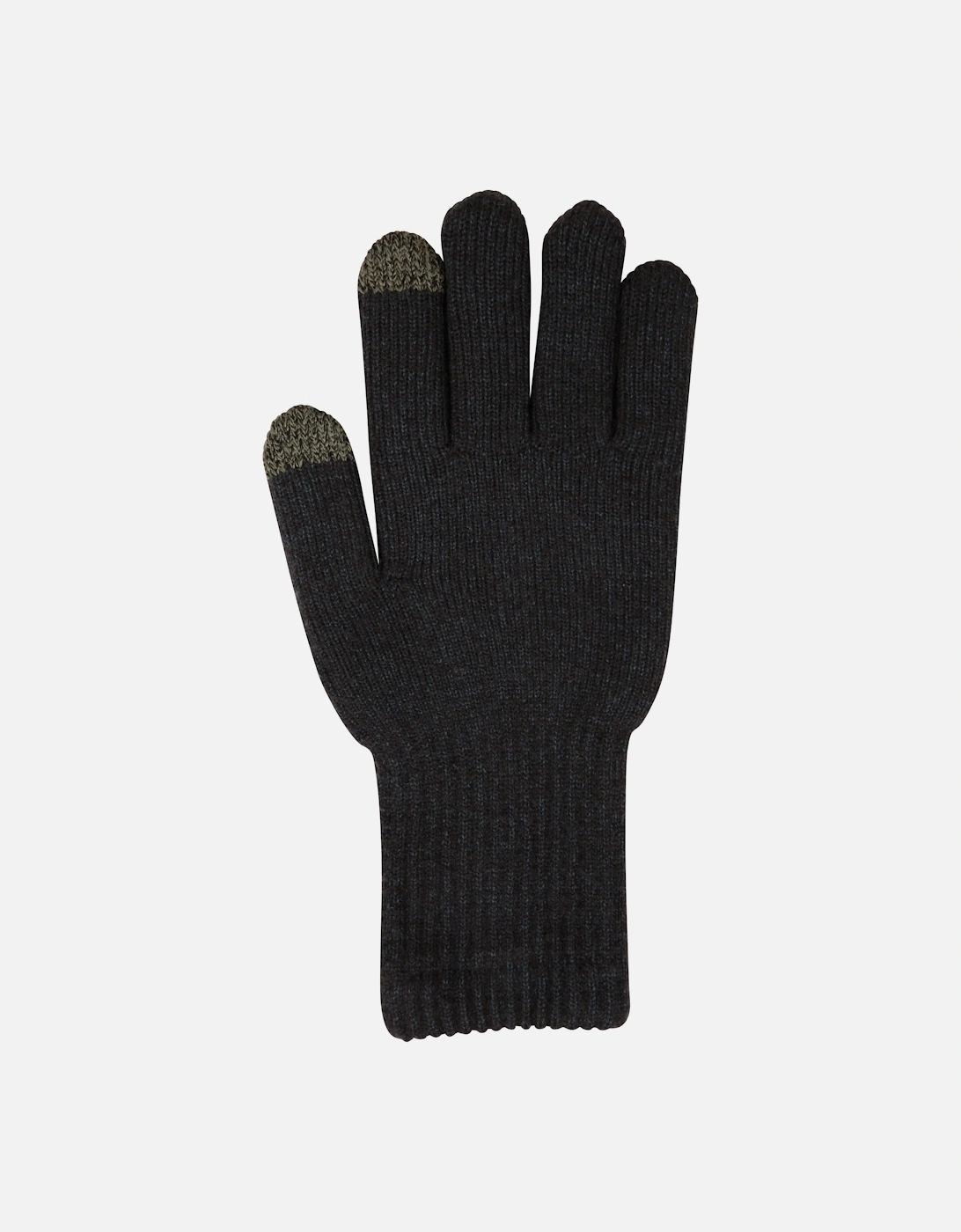 Mountain Warehouse Men's Mountain Warehouse Mens Gripped Waterproof Knitted Winter Gloves - Black