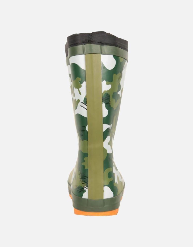 Childrens/Kids Camo Winter Wellington Boots