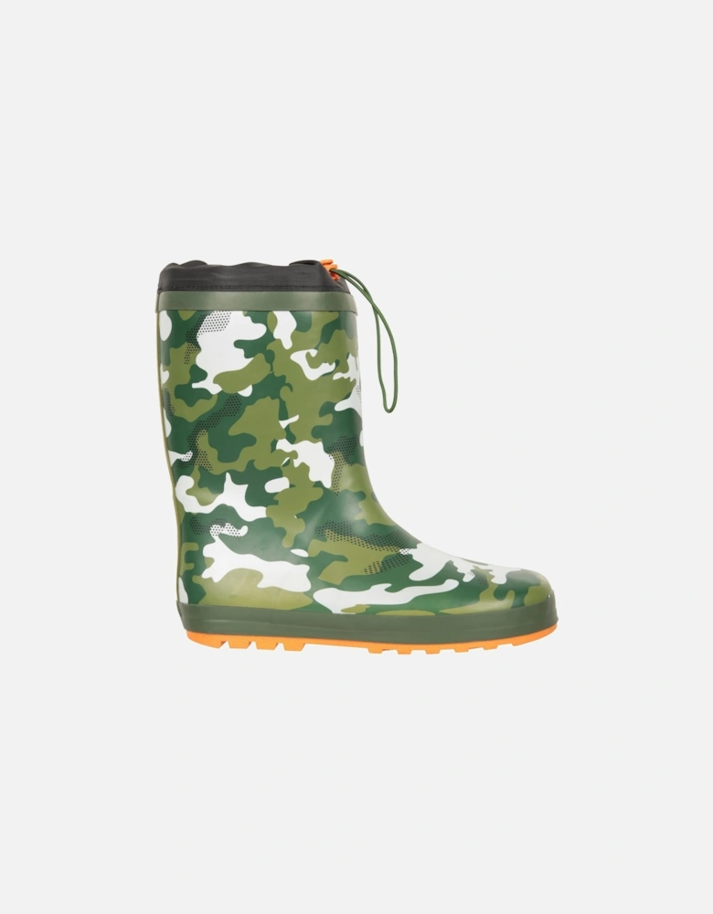 Childrens/Kids Camo Winter Wellington Boots