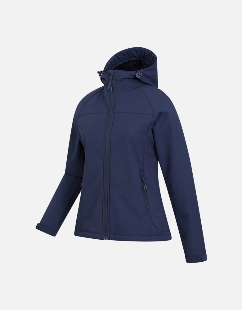 Womens/Ladies Arctic Faux Fur Lined Water Resistant Soft Shell Jacket