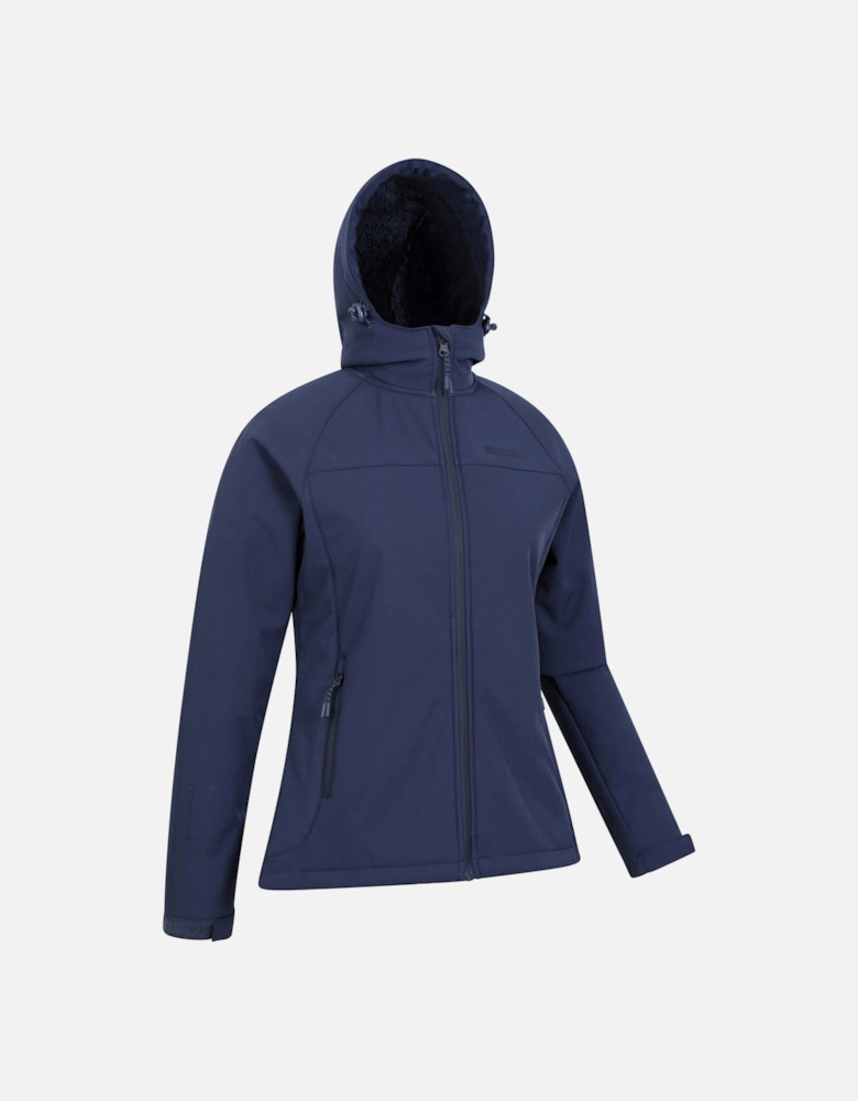 Womens/Ladies Arctic Faux Fur Lined Water Resistant Soft Shell Jacket