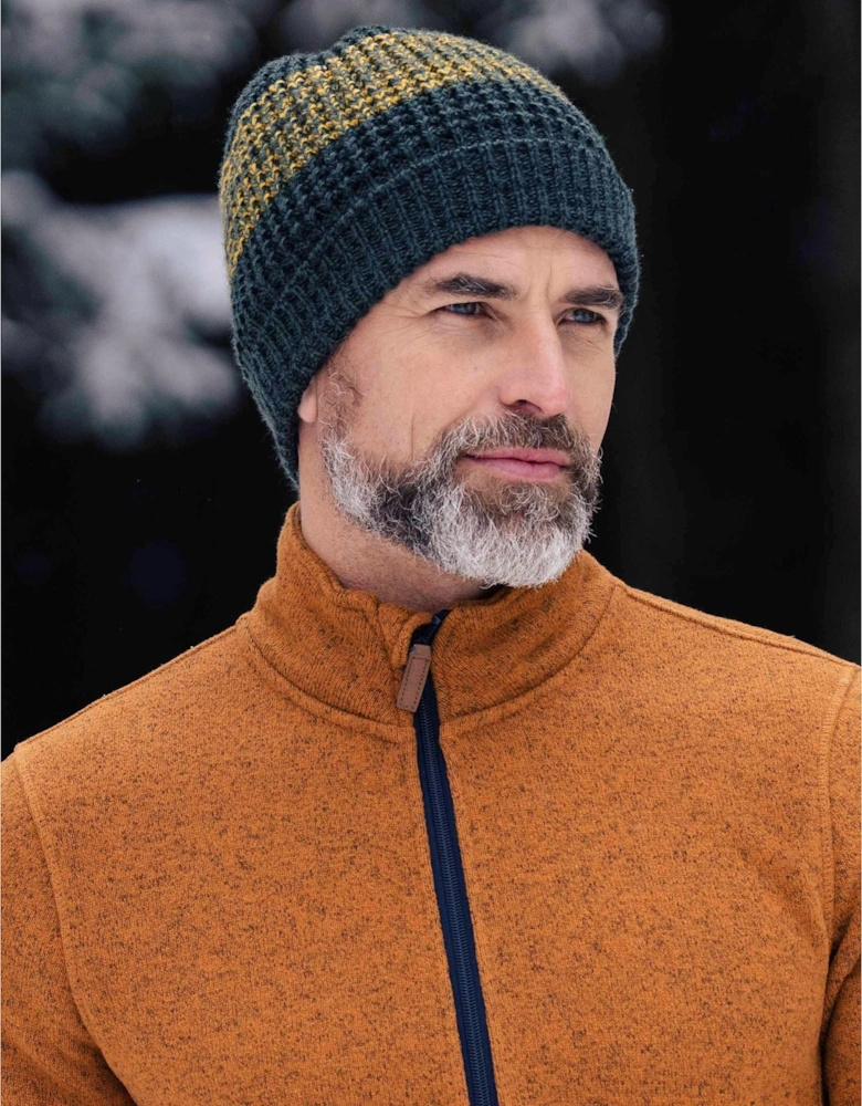 Mens Thermal Two Tone Melange Beanie