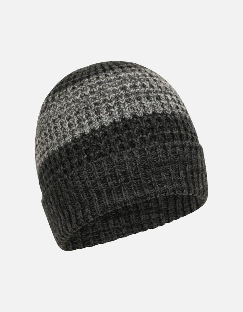 Mens Thermal Two Tone Melange Beanie