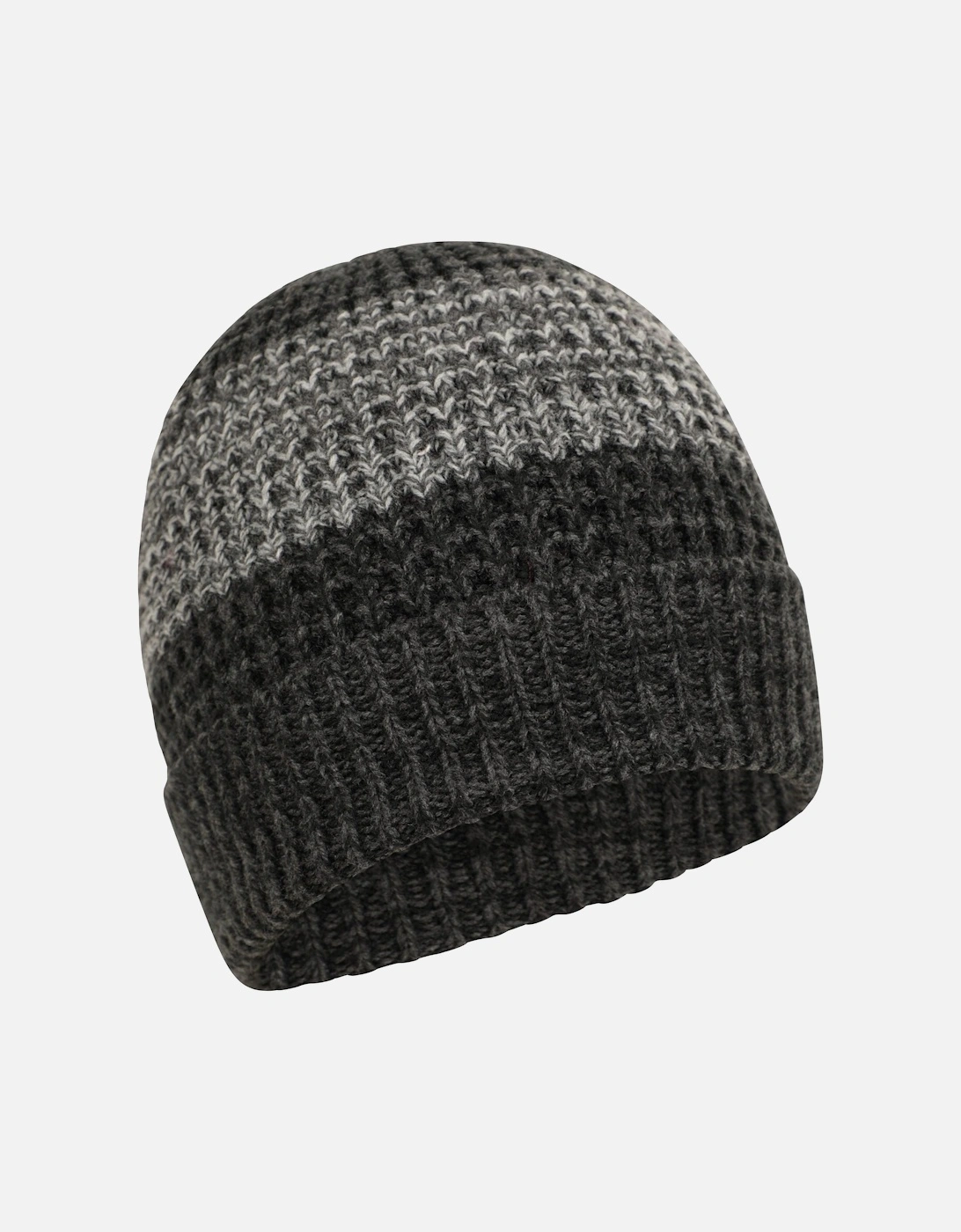 Mens Thermal Two Tone Melange Beanie, 5 of 4