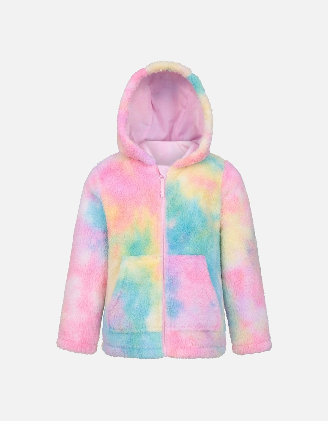 Childrens/Kids Cosy Rainbow Full Zip Hoodie, 5 of 4