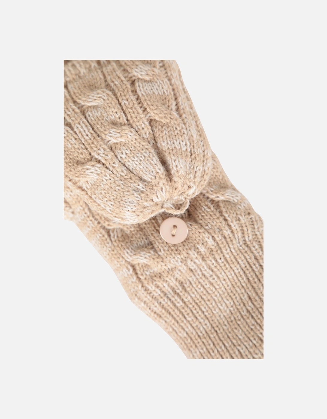 Womens/Ladies Faux Fur Lined Fingerless Gloves
