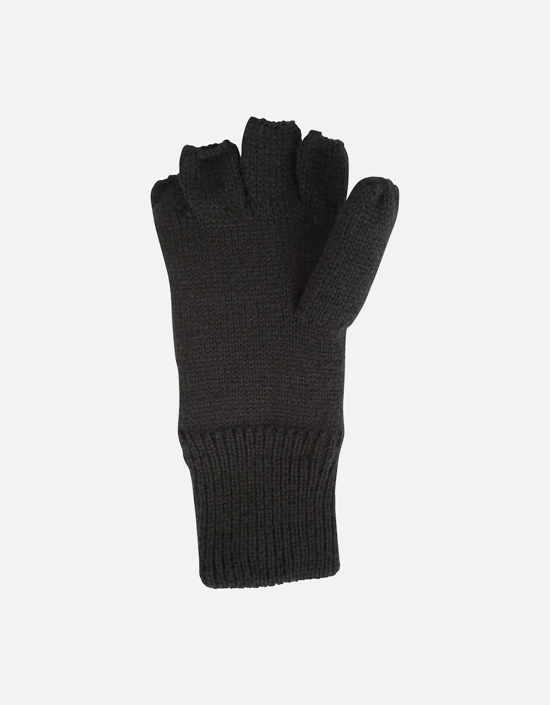 Womens/Ladies Faux Fur Lined Fingerless Gloves