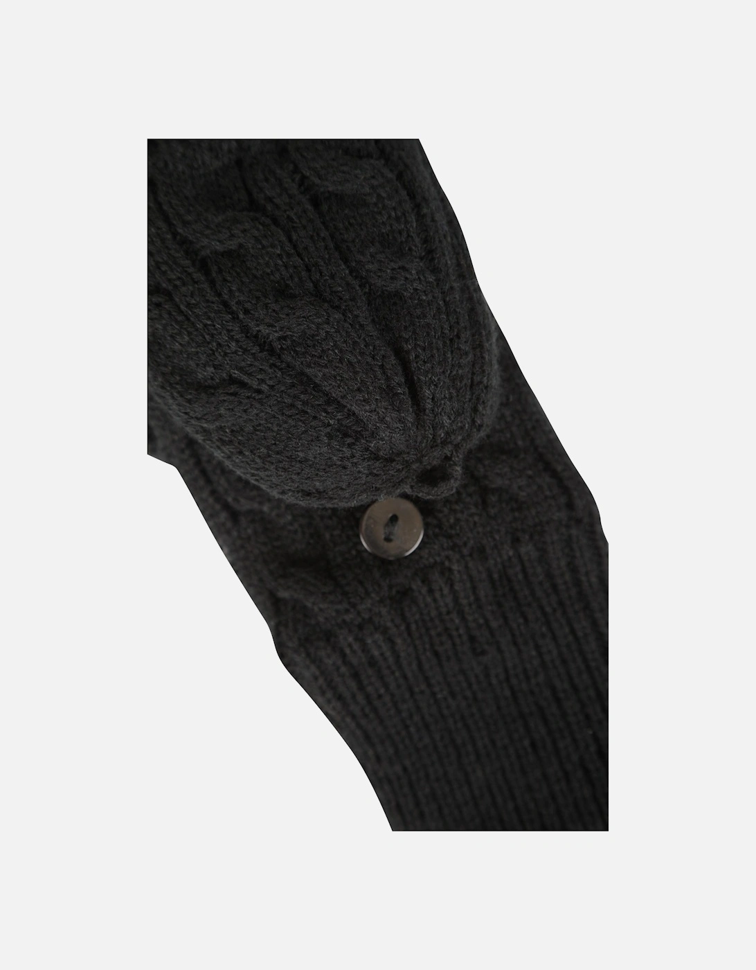 Womens/Ladies Faux Fur Lined Fingerless Gloves